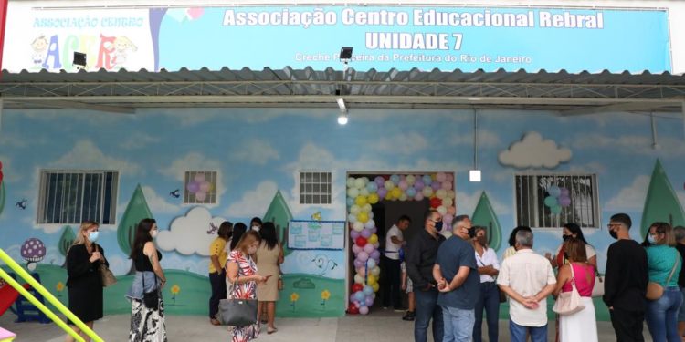 Nova creche parceira foi inaugurada no Rio (Divulgação / Prefeitura do Rio)