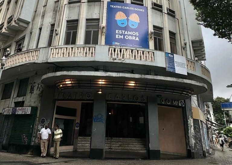 O Teatro Carlos Gomes vai passar por uma ampla reforma - Beth Santos/Prefeitura do Rio