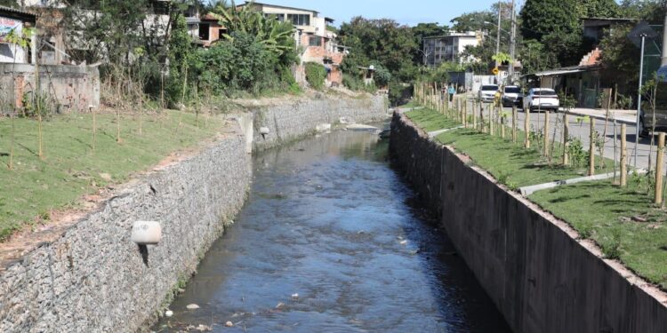 Cerca de 800 metros de canal foram requalificados - Fabio Motta/Prefeitura do Rio